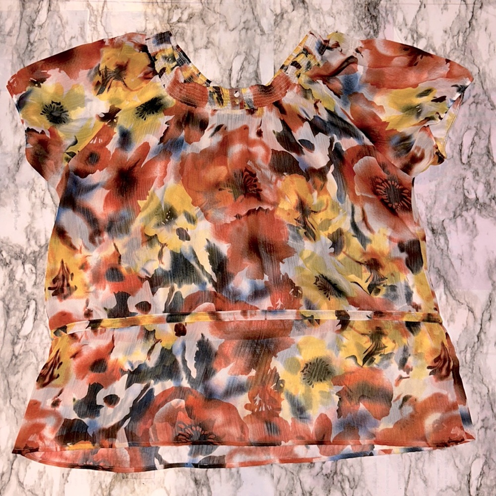 Goddess Collection Size 2X Short Sleeve blouse